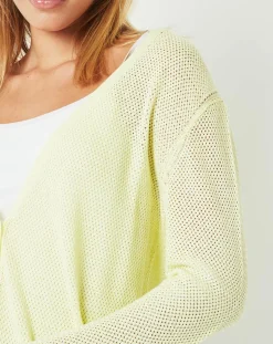 Cuisse de Grenouille Gilets Et Cardigans|Gilet Casta jaune