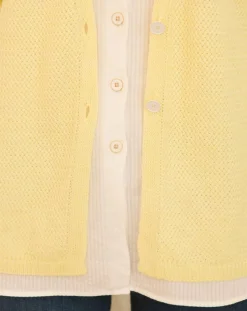 Cuisse de Grenouille Gilets Et Cardigans|Gilet Casta jaune