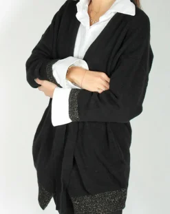 Lauren Vidal Gilets Et Cardigans|Gilet ceinturé Ciara noir