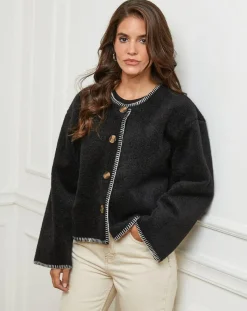 L'Armoire de Suzette Gilets Et Cardigans|Gilet Clara noir