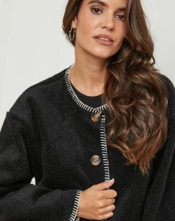 L'Armoire de Suzette Gilets Et Cardigans|Gilet Clara noir