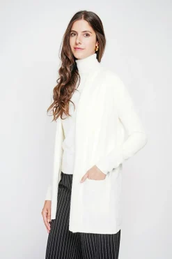 C&Jo Gilets Et Cardigans|Gilet col châle naturel