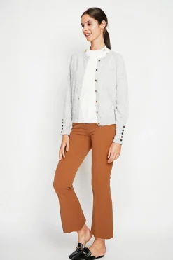 Assuili Gilets Et Cardigans|Gilet col ras du cou givre