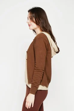 C&Jo Gilets Et Cardigans|Gilet col ras du cou marron