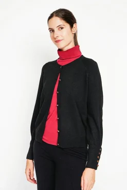 Assuili Gilets Et Cardigans|Gilet col ras du cou noir