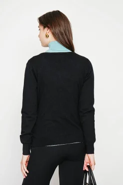 C&Jo Gilets Et Cardigans|Gilet col ras du cou noir