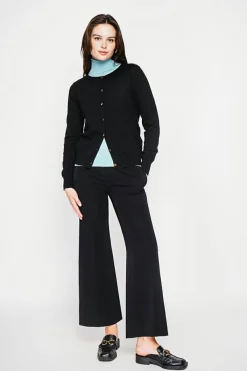 C&Jo Gilets Et Cardigans|Gilet col ras du cou noir