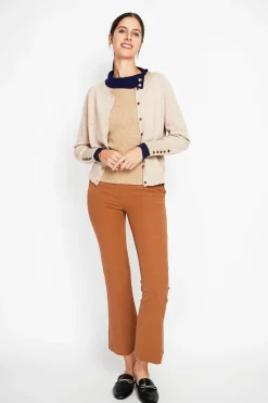 Assuili Gilets Et Cardigans|Gilet col ras du cou nougat