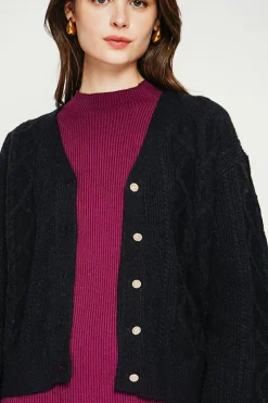 C&Jo Gilets Et Cardigans|Gilet col v noir