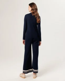 Rodier Gilets Et Cardigans|Gilet Denitsa zippé bleu nuit