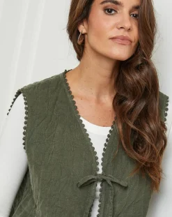 L'Armoire de Suzette Gilets Et Cardigans|Gilet Diane kaki