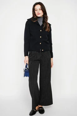 C&Jo Gilets Et Cardigans|Gilet double col noir