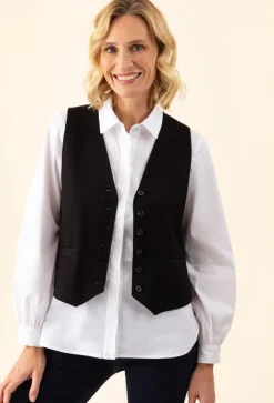 Bleu Blanc Rouge Gilets Et Cardigans|Gilet Eloane noir