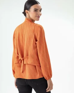 Bleu Blanc Rouge Gilets Et Cardigans|Gilet Embleme patchwork