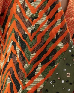 Bleu Blanc Rouge Gilets Et Cardigans|Gilet Embleme patchwork