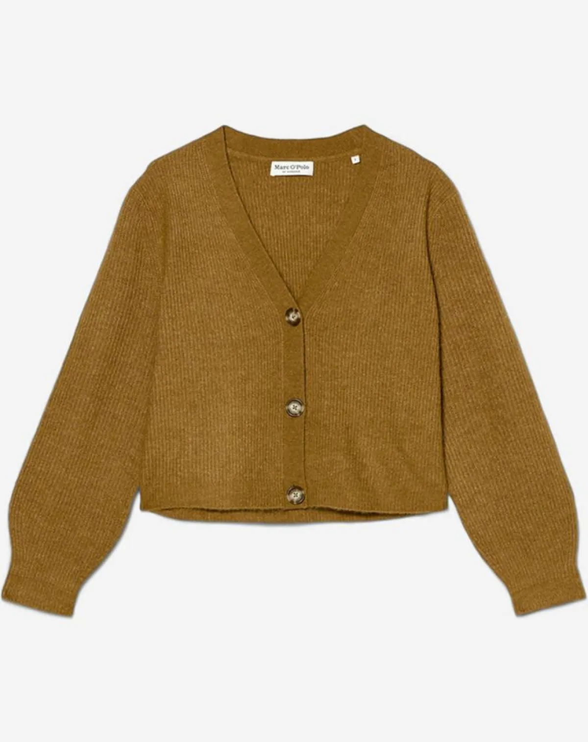 Marc O'Polo Gilets Et Cardigans|Gilet en Alpaga & Laine mélangés 3 Boutons kaki marron