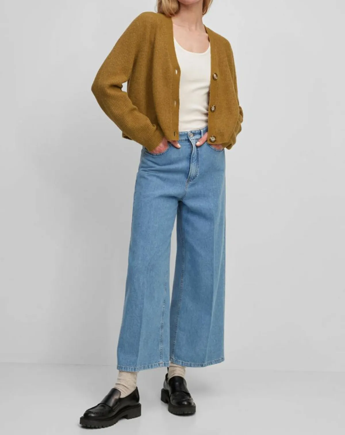 Marc O'Polo Gilets Et Cardigans|Gilet en Alpaga & Laine mélangés 3 Boutons kaki marron