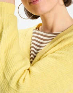 Marc O'Polo Gilets Et Cardigans|Gilet en Alpaga & Laine mélangés 3 Boutons jaune