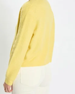 Marc O'Polo Gilets Et Cardigans|Gilet en Alpaga & Laine mélangés 3 Boutons jaune