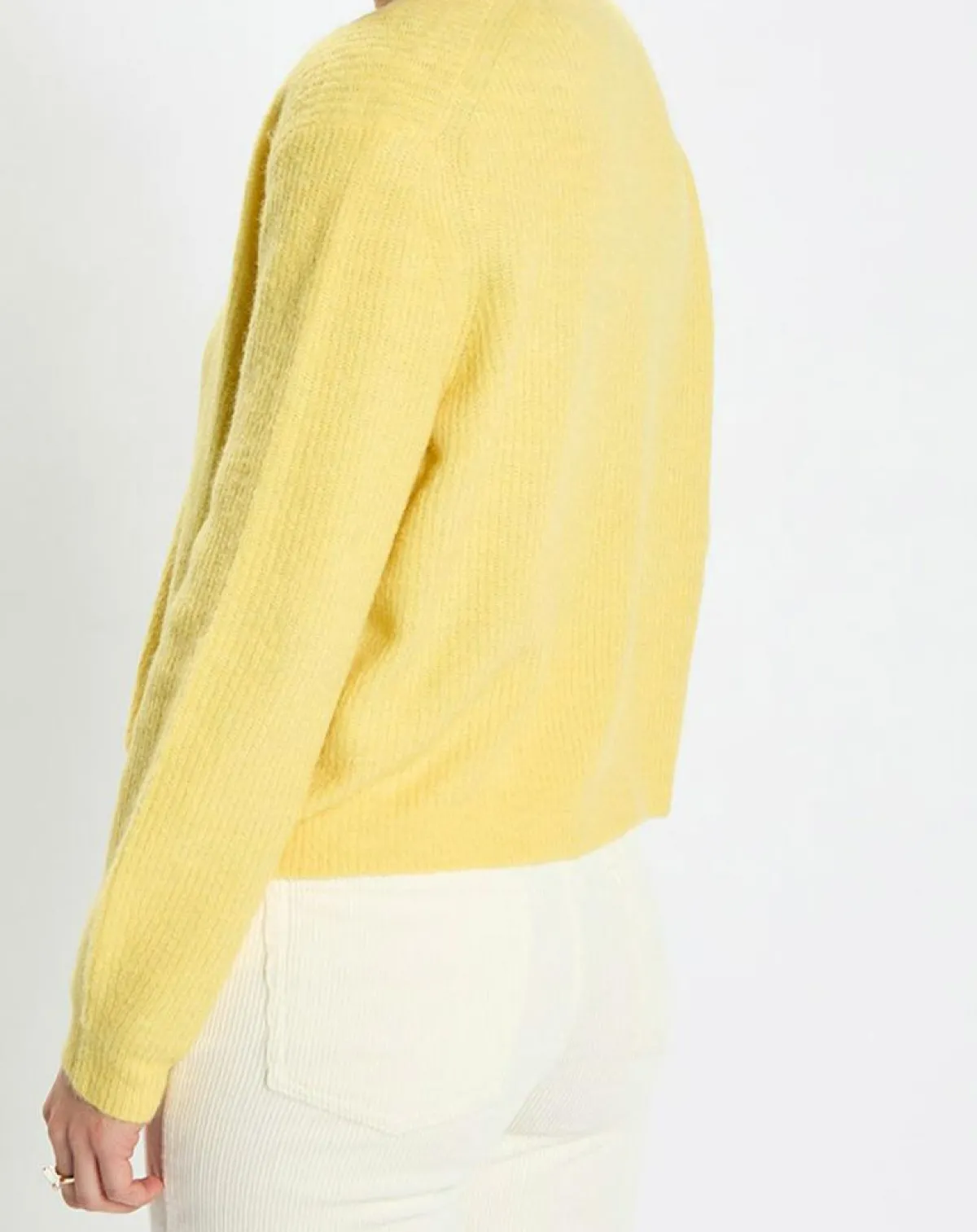 Marc O'Polo Gilets Et Cardigans|Gilet en Alpaga & Laine mélangés 3 Boutons jaune