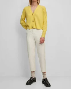 Marc O'Polo Gilets Et Cardigans|Gilet en Alpaga & Laine mélangés 3 Boutons jaune