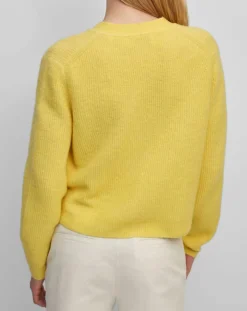 Marc O'Polo Gilets Et Cardigans|Gilet en Alpaga & Laine mélangés 3 Boutons jaune