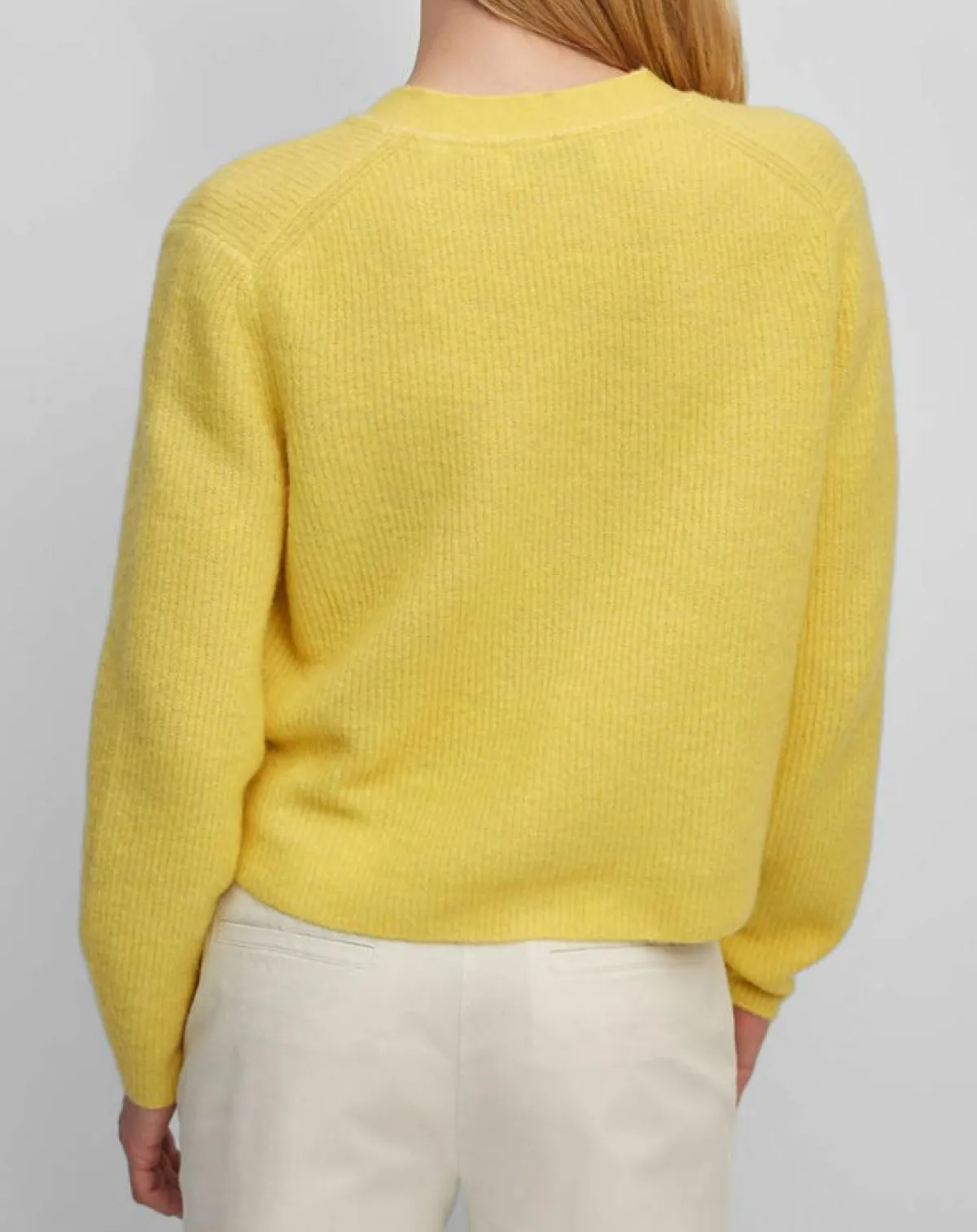 Marc O'Polo Gilets Et Cardigans|Gilet en Alpaga & Laine mélangés 3 Boutons jaune