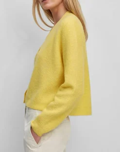 Marc O'Polo Gilets Et Cardigans|Gilet en Alpaga & Laine mélangés 3 Boutons jaune