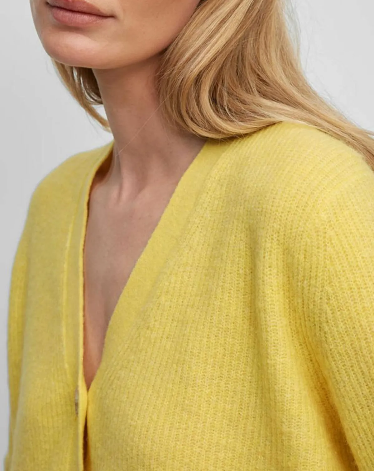 Marc O'Polo Gilets Et Cardigans|Gilet en Alpaga & Laine mélangés 3 Boutons jaune