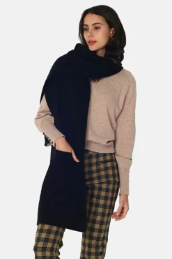 Assuili Gilets Et Cardigans|Gilet en Cachemire mélangé grand col noir