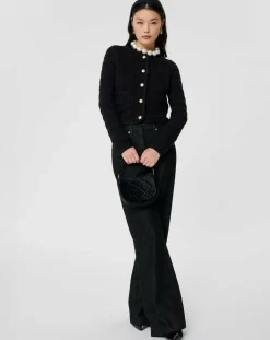 Tara Jarmon Gilets Et Cardigans|Gilet en Coton & Laine Giuda nuit