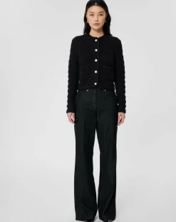 Tara Jarmon Gilets Et Cardigans|Gilet en Coton & Laine Giuda nuit