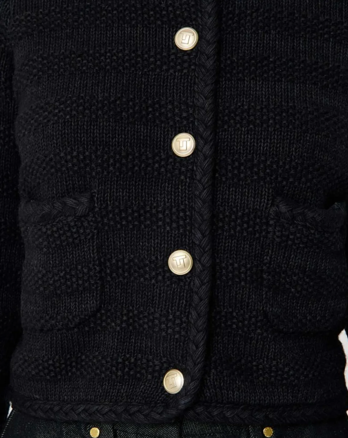 Tara Jarmon Gilets Et Cardigans|Gilet en Coton & Laine Giuda nuit