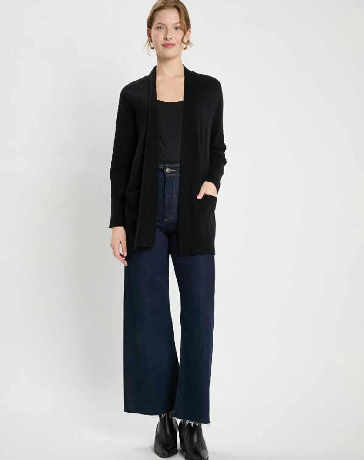 Galeries Lafayette Gilets Et Cardigans|Gilet en Laine & Cachemire Susan noir