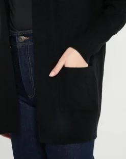 Galeries Lafayette Gilets Et Cardigans|Gilet en Laine & Cachemire Susan noir