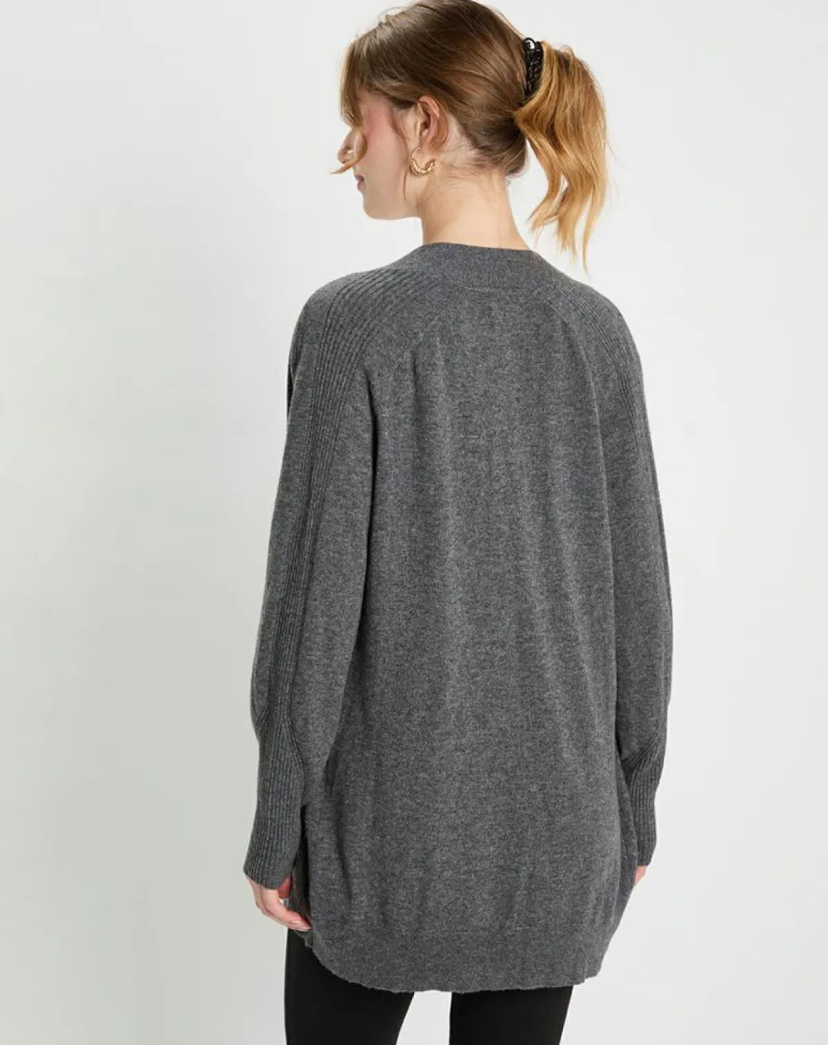 Galeries Lafayette Gilets Et Cardigans|Gilet en Laine & Cachemire Susan gris foncé