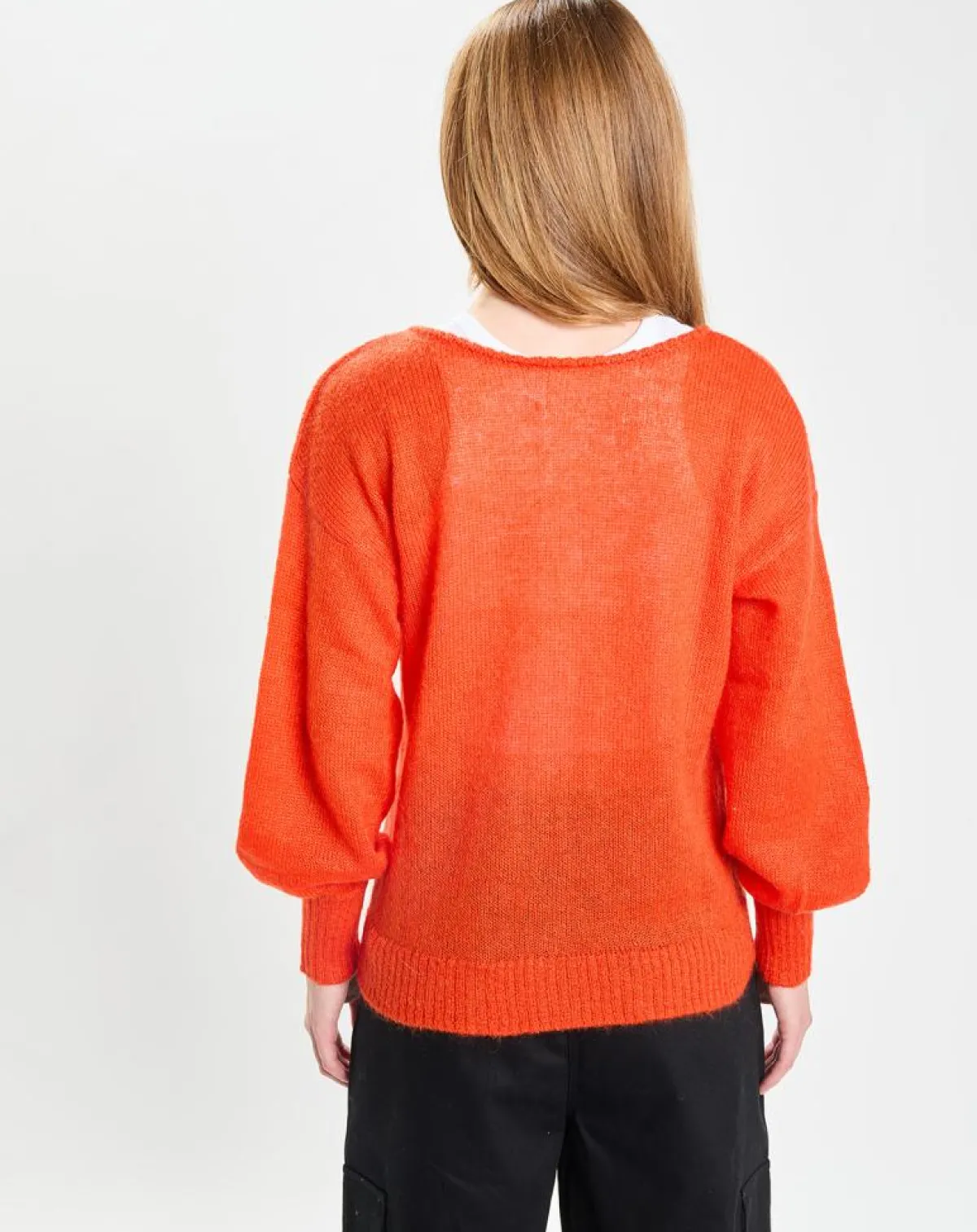 Galeries Lafayette Gilets Et Cardigans|Gilet en Laine & Mohair mélangés Maille Boston 2 rouge moyen