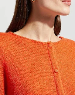 Galeries Lafayette Gilets Et Cardigans|Gilet en Laine & Mohair mélangés Maille Boston 2 rouge moyen