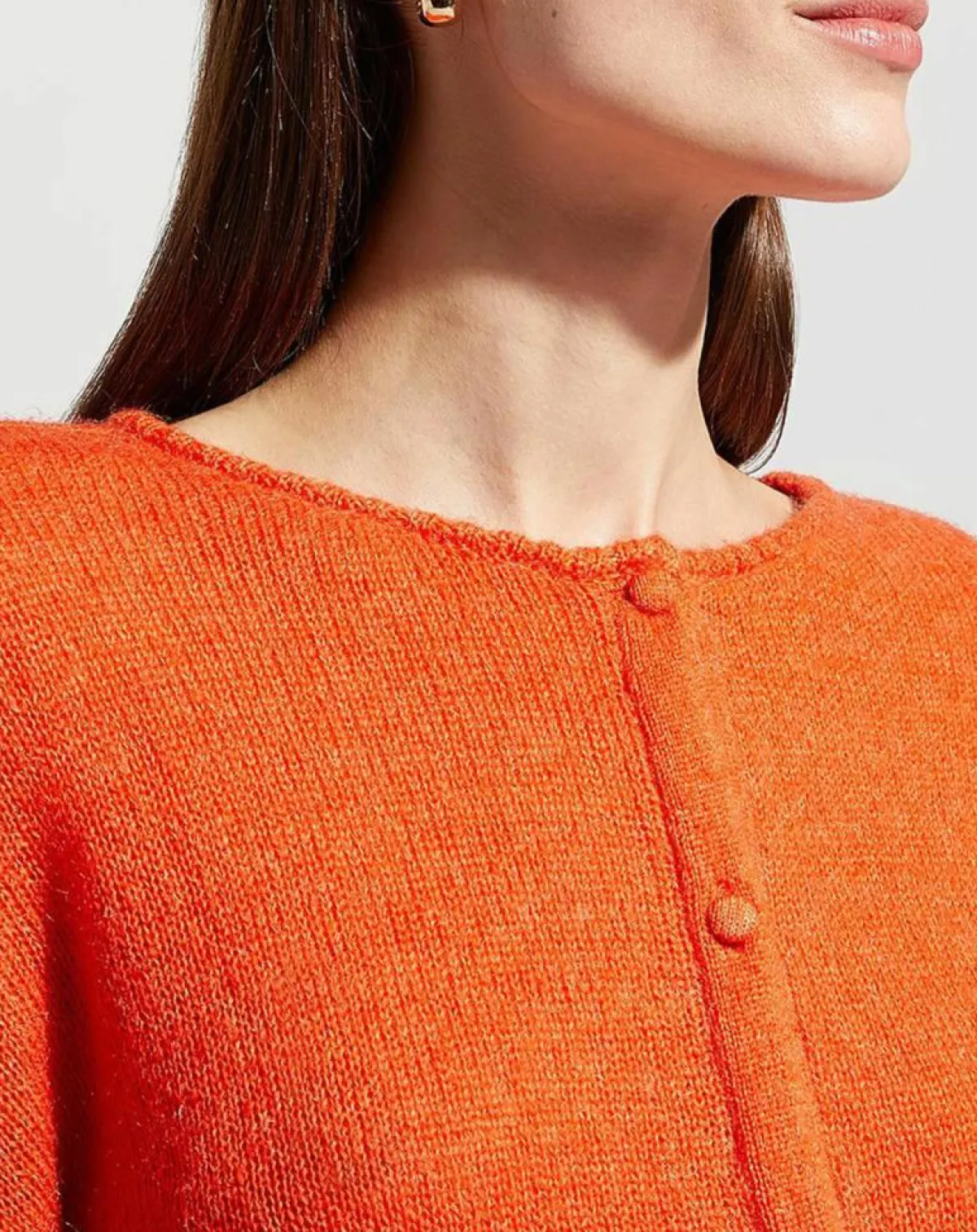 Galeries Lafayette Gilets Et Cardigans|Gilet en Laine & Mohair mélangés Maille Boston 2 rouge moyen