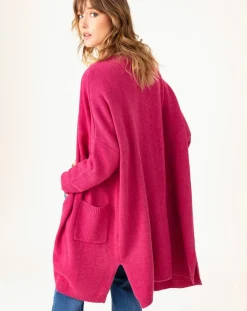 Indies Gilets Et Cardigans|Gilet en Laine mélangée Amira pivoine