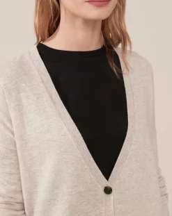 Caroll Gilets Et Cardigans|Gilet en Laine mélangée Ashton beige