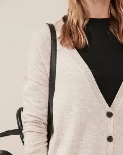 Caroll Gilets Et Cardigans|Gilet en Laine mélangée Ashton beige