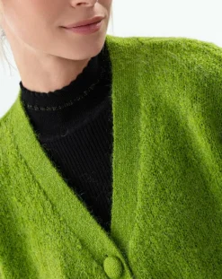 Indies Gilets Et Cardigans|Gilet en Laine mélangée Victoria bambou