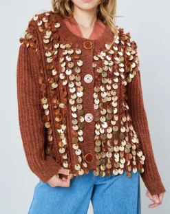 Manoush Gilets Et Cardigans|Gilet en Mohair & Laine mélangés Pampille écureuil