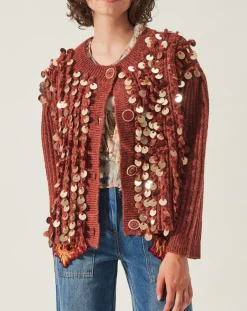 Manoush Gilets Et Cardigans|Gilet en Mohair & Laine mélangés Pampille écureuil