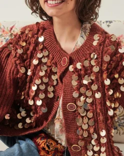 Manoush Gilets Et Cardigans|Gilet en Mohair & Laine mélangés Pampille écureuil