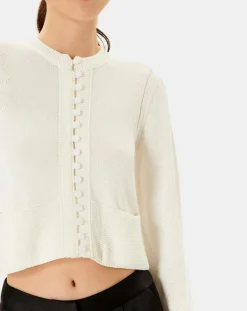 Zapa Gilets Et Cardigans|Gilet Gabrielle blanc