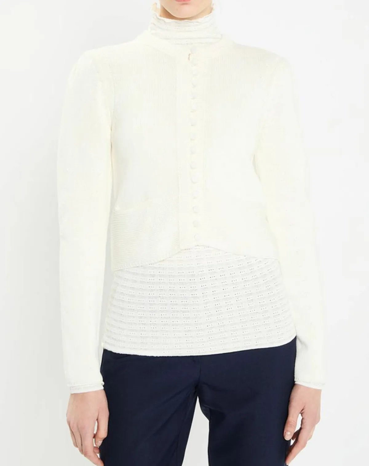 Zapa Gilets Et Cardigans|Gilet Gabrielle blanc