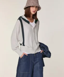 Rodier Gilets Et Cardigans|Gilet Ghislaine en Laine Bi-Couleur blanc