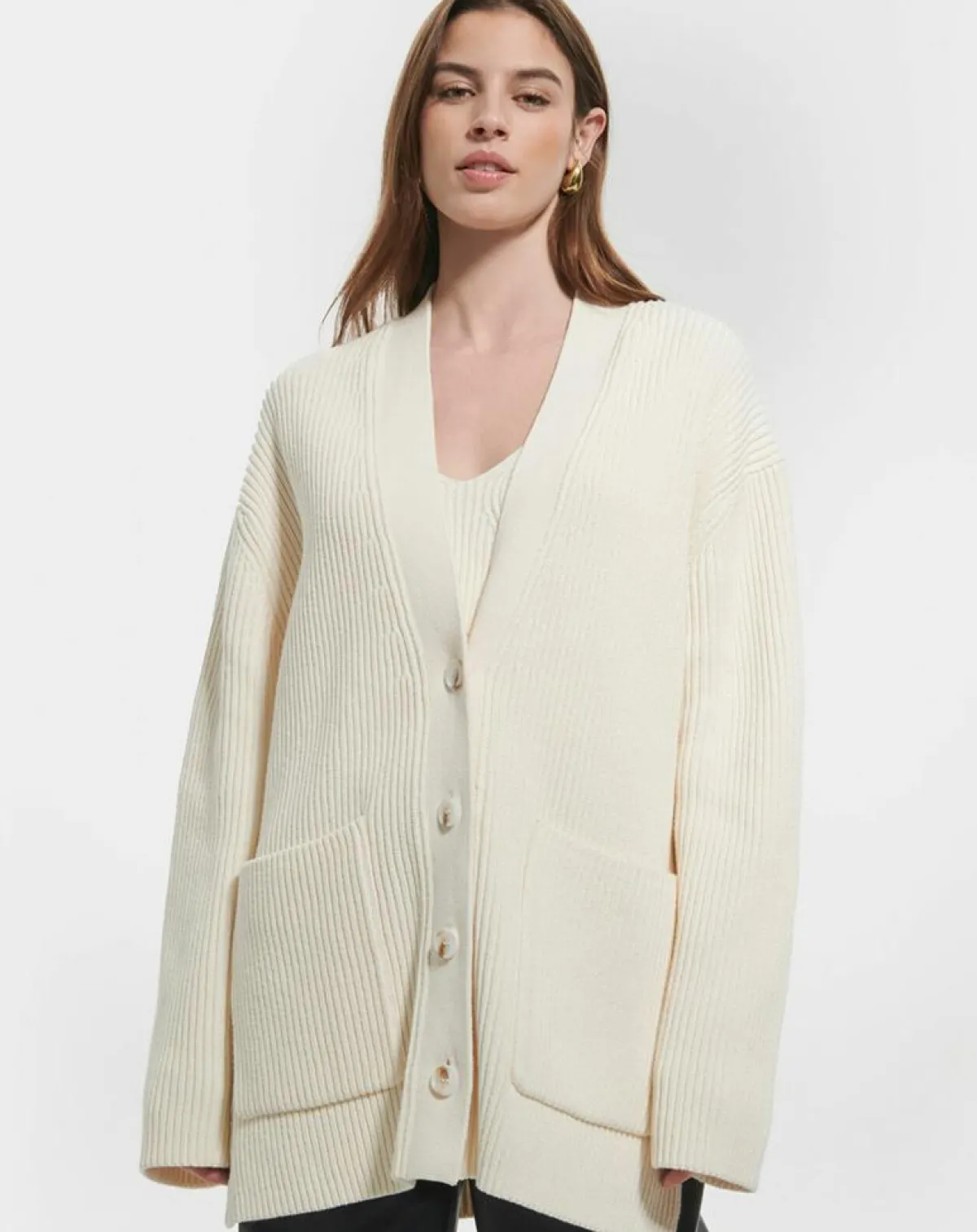 Zapa Gilets Et Cardigans|Gilet Gino ecru